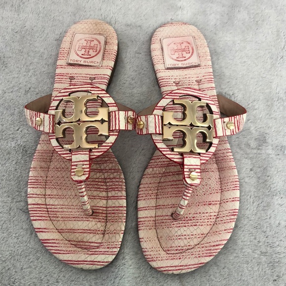 Tory Burch Shoes - Tory Burch Miller 2 red & white striped sandals